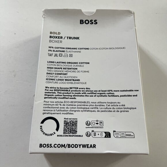 Hugo Boss Men's 3 Pack Classic Boxer Brief Organic Cotton Size Small - Picture 2 of 4